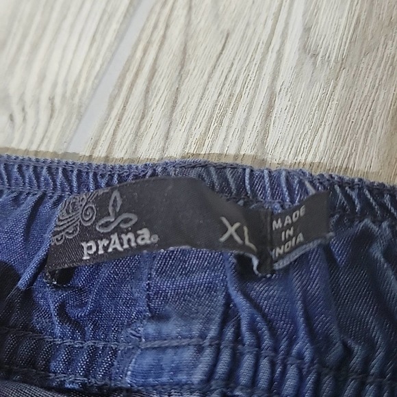 Prana Aberdeen Antique Blue Chambray Jogger Pants, Women's Size XL, NWOT - Picture 7 of 12